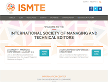Tablet Screenshot of ismte.org